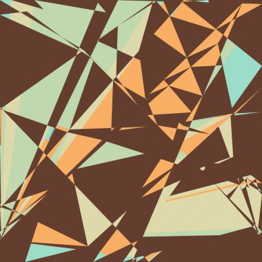 Geometrik soyutlama üretken sanat arkaplan çizimi