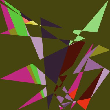 Geometrik soyutlama üretken sanat arkaplan çizimi