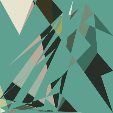 Geometrik soyutlama üretken sanat arkaplan çizimi