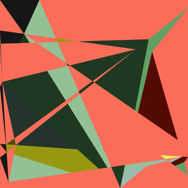 Geometrische Abstractie Generatieve Kunst Achtergrond Kunst Illustratie — Stockvector
