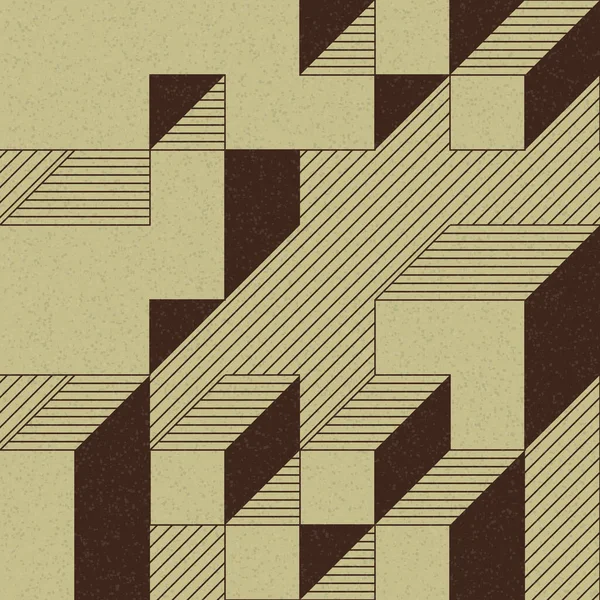 Edward Zajec 'in 1971' deki Il Cubo 'sunun uygulanması. Esasen 8 taştan oluşan bir Truchet fayans seti ve yerleştirme sanatı illüstrasyonu için kurallar