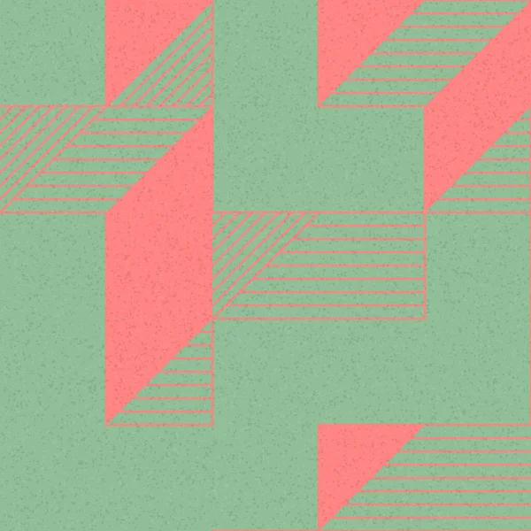 Edward Zajec 'in 1971' deki Il Cubo 'sunun uygulanması. Esasen 8 taştan oluşan bir Truchet fayans seti ve yerleştirme sanatı illüstrasyonu için kurallar