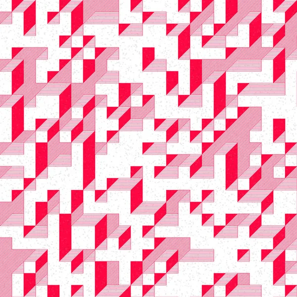 Edward Zajec 'in 1971' deki Il Cubo 'sunun uygulanması. Esasen 8 taştan oluşan bir Truchet fayans seti ve yerleştirme sanatı illüstrasyonu için kurallar