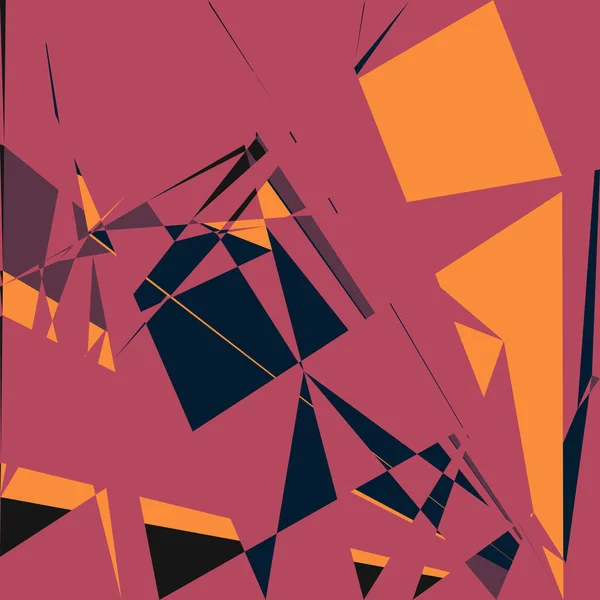 Geometric Abstraction Generative Art Background Art Illustration — стоковый вектор