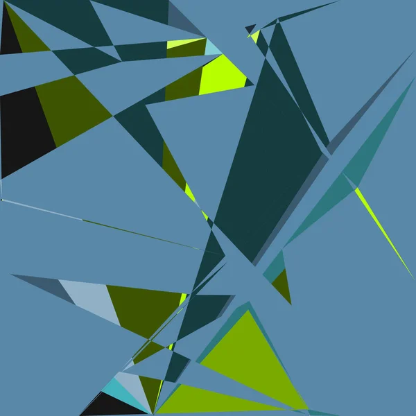 Geometrische Abstraktion Generative Kunst Hintergrund Kunst Illustration — Stockvektor