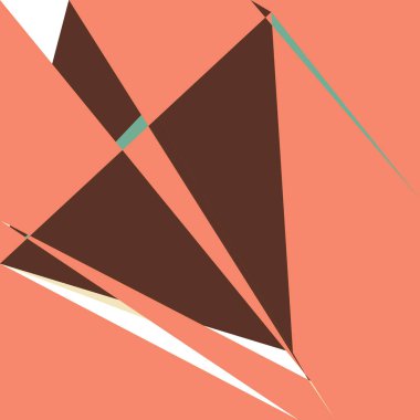 Geometrik soyutlama üretken sanat arkaplan çizimi