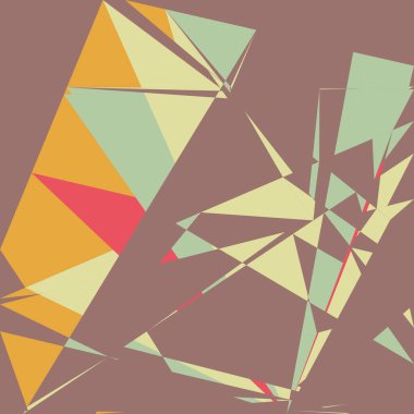 Geometrik soyutlama üretken sanat arkaplan çizimi