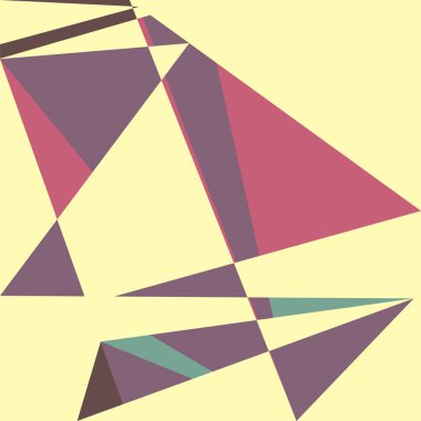 Geometrik soyutlama üretken sanat arkaplan çizimi