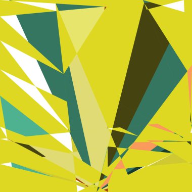 Geometrik soyutlama üretken sanat arkaplan çizimi