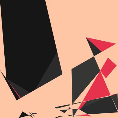 Geometrik soyutlama üretken sanat arkaplan çizimi