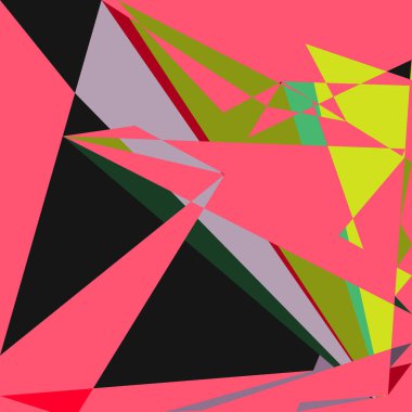 Geometrik soyutlama üretken sanat arkaplan çizimi