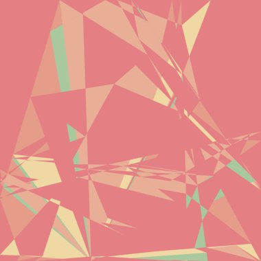 Geometrik soyutlama üretken sanat arkaplan çizimi