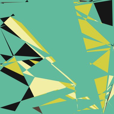 Geometrik soyutlama üretken sanat arkaplan çizimi