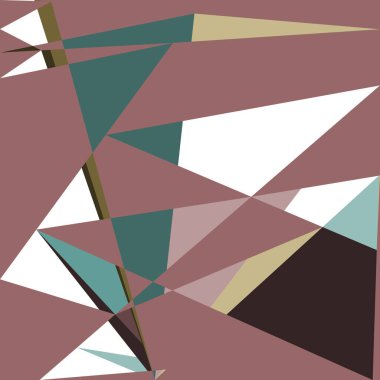 Geometrik soyutlama üretken sanat arkaplan çizimi