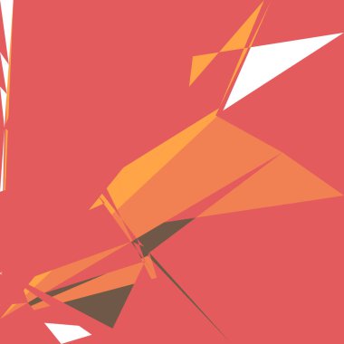 Geometrik soyutlama üretken sanat arkaplan çizimi