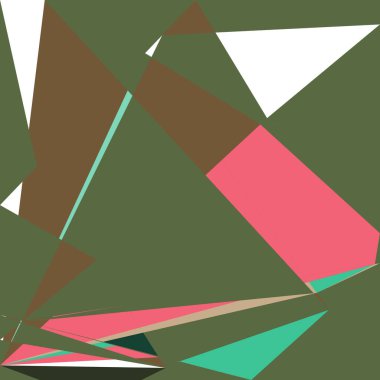 Geometrik soyutlama üretken sanat arkaplan çizimi