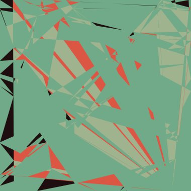 Geometrik soyutlama üretken sanat arkaplan çizimi