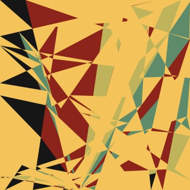 Geometrik soyutlama üretken sanat arkaplan çizimi