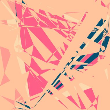 Geometrik soyutlama üretken sanat arkaplan çizimi