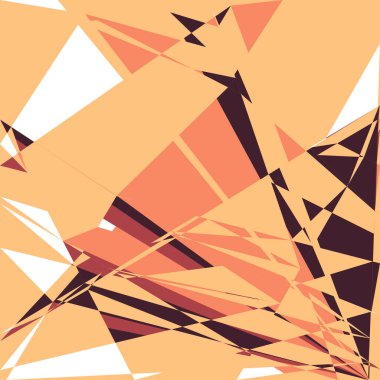 Geometrik soyutlama üretken sanat arkaplan çizimi