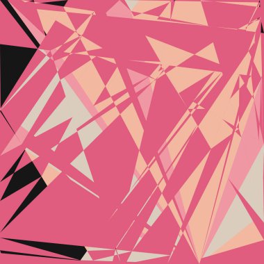 Geometrik soyutlama üretken sanat arkaplan çizimi