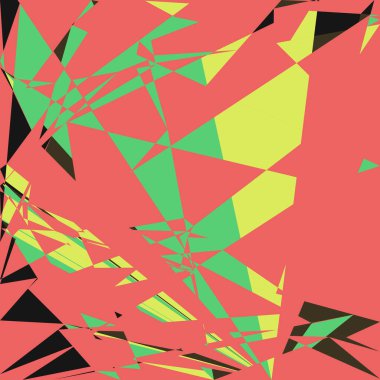 Geometrik soyutlama üretken sanat arkaplan çizimi