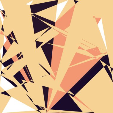 Geometrik soyutlama üretken sanat arkaplan çizimi