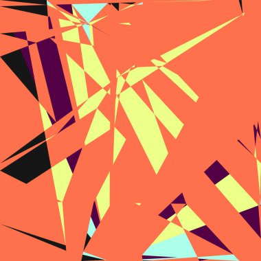 Geometrik soyutlama üretken sanat arkaplan çizimi