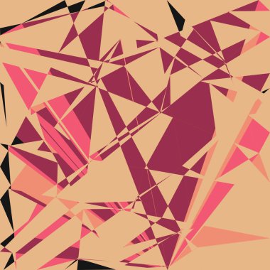 Geometrik soyutlama üretken sanat arkaplan çizimi