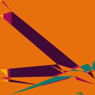 Geometrik soyutlama üretken sanat arkaplan çizimi