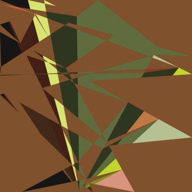 Geometrik soyutlama üretken sanat arkaplan çizimi