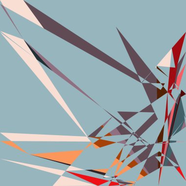 Geometrik soyutlama üretken sanat arkaplan çizimi