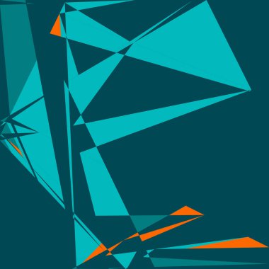 Geometrik soyutlama üretken sanat arkaplan çizimi