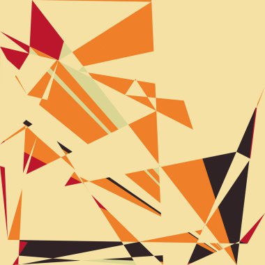 Geometrik soyutlama üretken sanat arkaplan çizimi