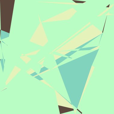 Geometrik soyutlama üretken sanat arkaplan çizimi