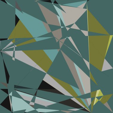 Geometrik soyutlama üretken sanat arkaplan çizimi