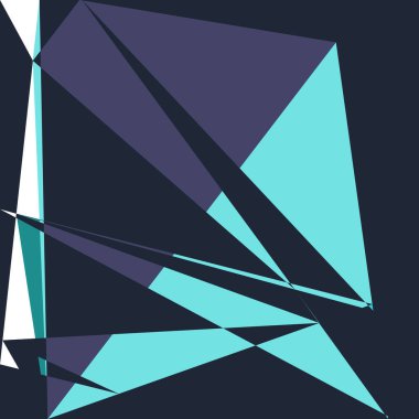 Geometrik soyutlama üretken sanat arkaplan çizimi