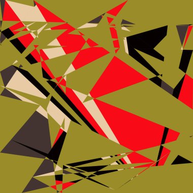 Geometrik soyutlama üretken sanat arkaplan çizimi