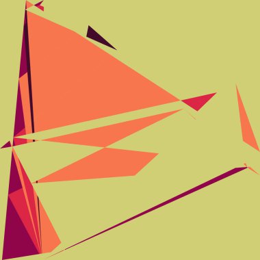 Geometrik soyutlama üretken sanat arkaplan çizimi