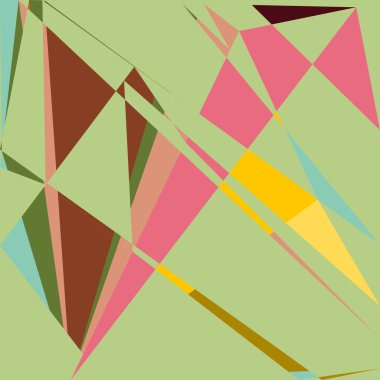 Geometrik soyutlama üretken sanat arkaplan çizimi