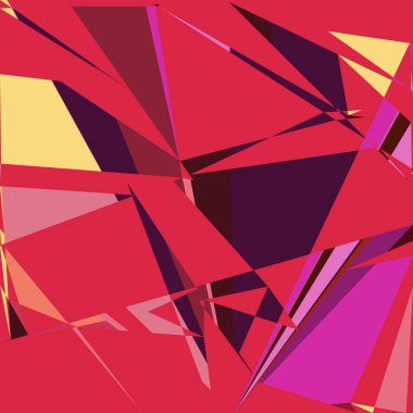 Geometrik soyutlama üretken sanat arkaplan çizimi