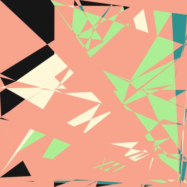 Geometrik soyutlama üretken sanat arkaplan çizimi