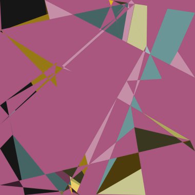 Geometrik soyutlama üretken sanat arkaplan çizimi