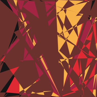 Geometrik soyutlama üretken sanat arkaplan çizimi