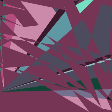 Geometrik soyutlama üretken sanat arkaplan çizimi