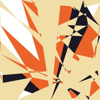 Geometrik soyutlama üretken sanat arkaplan çizimi