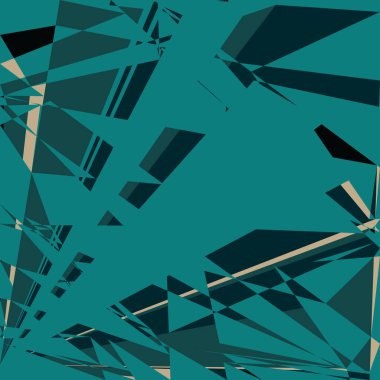 Geometrik soyutlama üretken sanat arkaplan çizimi