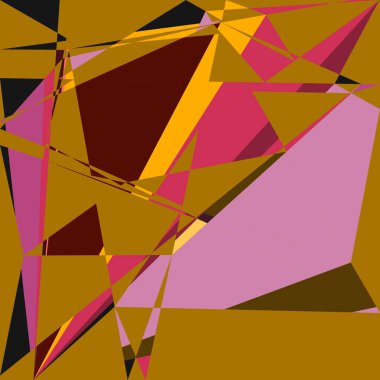 Geometrik soyutlama üretken sanat arkaplan çizimi