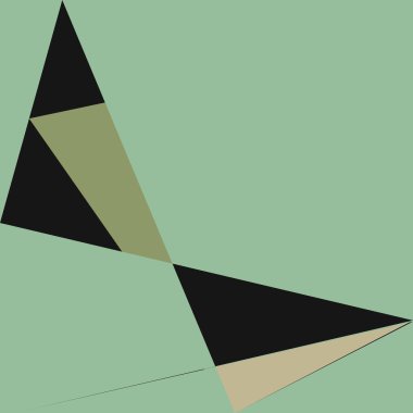 Geometrik soyutlama üretken sanat arkaplan çizimi