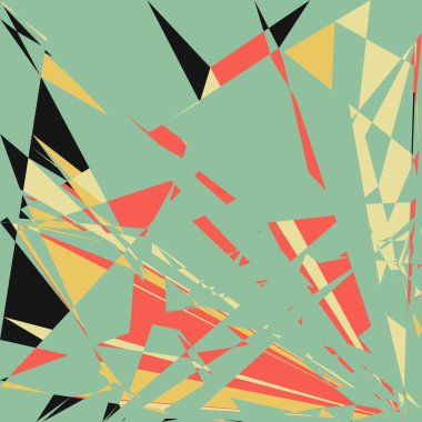 Geometrik soyutlama üretken sanat arkaplan çizimi